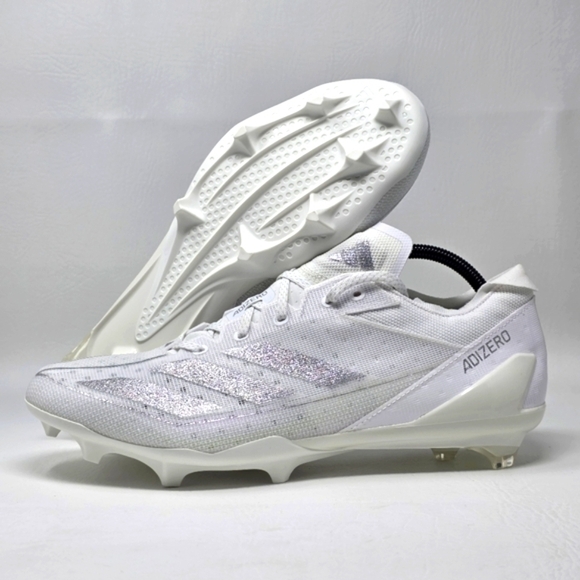 Adidas Adizero Electric Men\'s White Silver IE4374 Football Cleats Size 8 New